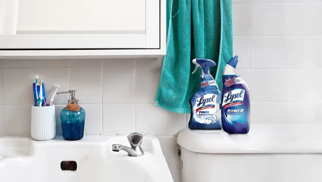 Lysol Power Toilet Cleaner | how to prevent skid marks in toilet
