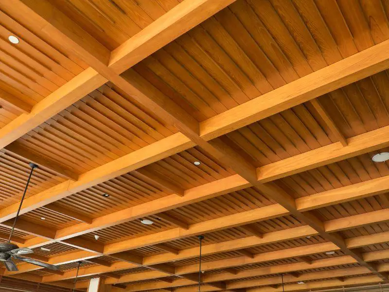 Different Ways to Install a Wood Slat Ceiling | Residential wood slat ceiling