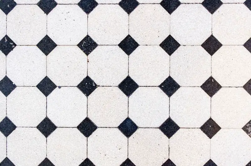 Different types of white Tile With Black Grout | White hexagon tile with black grout